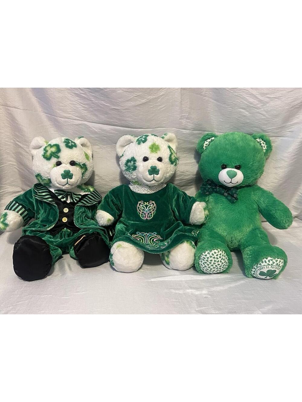 Build A Bear Lucky Fur You Shamrock Leprechaun Limited Edition St Patrick’s Lot